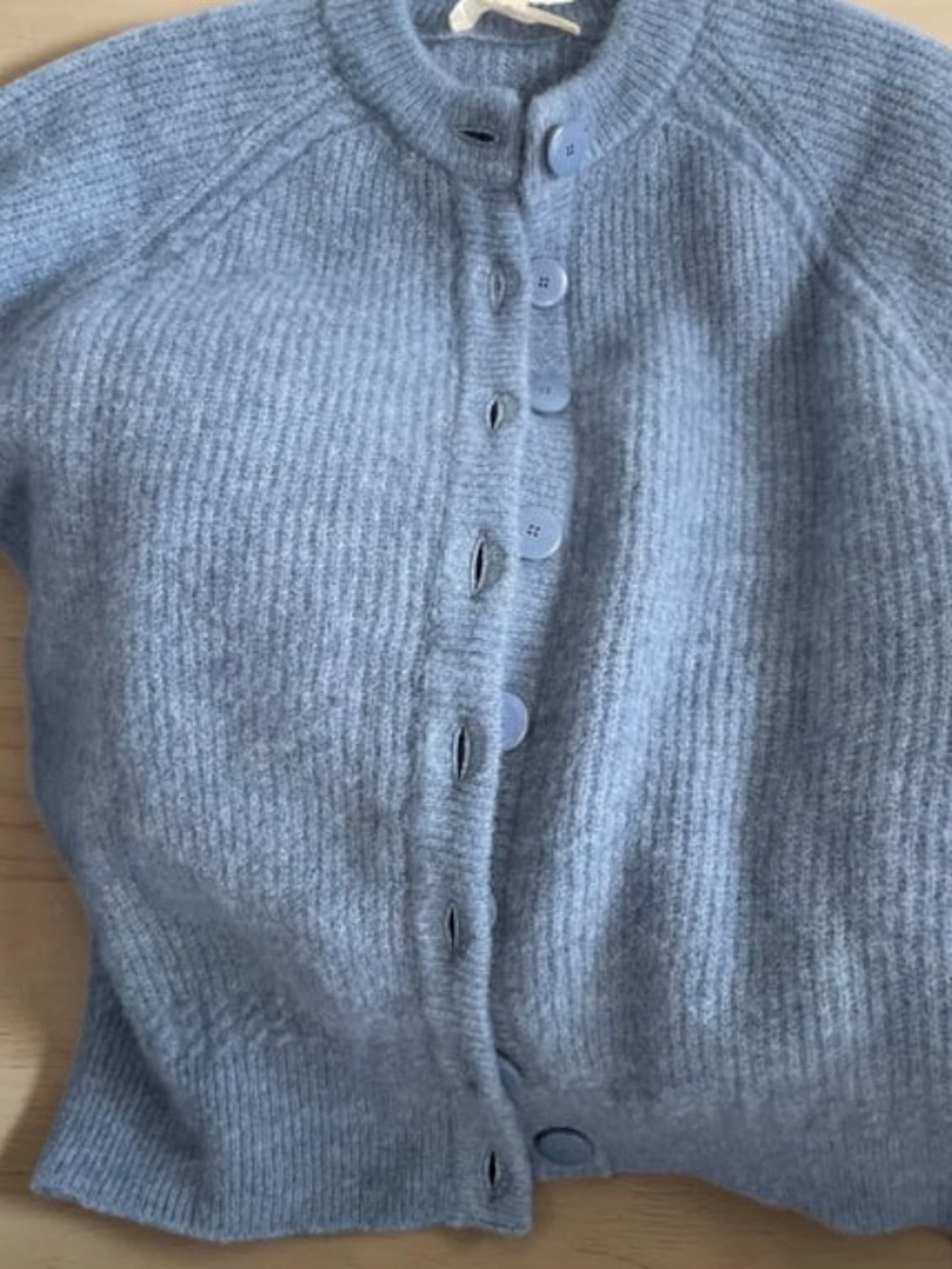 Sézane Othello Cardigan in Ice Blue | XXXL - Picture 4 of 16